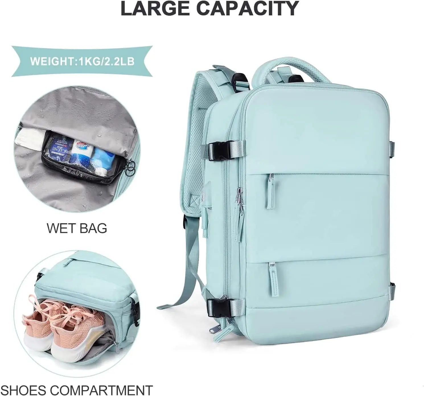 Hiking Backpack Waterproof Outdoor Sports Rucksack Casual Daypack