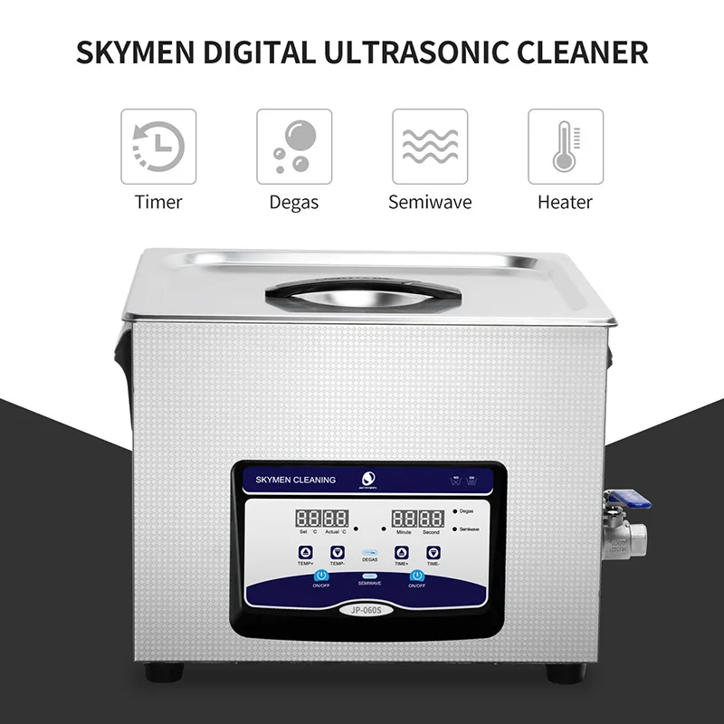Skymen JP-060S 360W diamond diesel parts generator injector engine device ultrasonic cleaning jewelry washing cleaner machine
