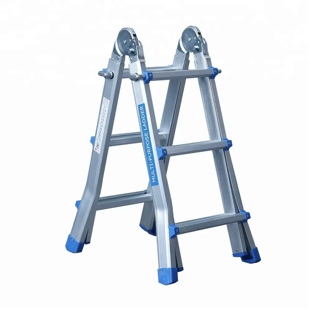 Adjustable Multi-Position Ladder Telescoping Ladder with Non-Slip Rubber Feet for Home and Working Indoor Outdoor