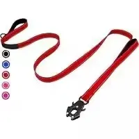 High quality heavy-duty pet dog chain nylon reflective safety dog leash with padded handle and frog clip