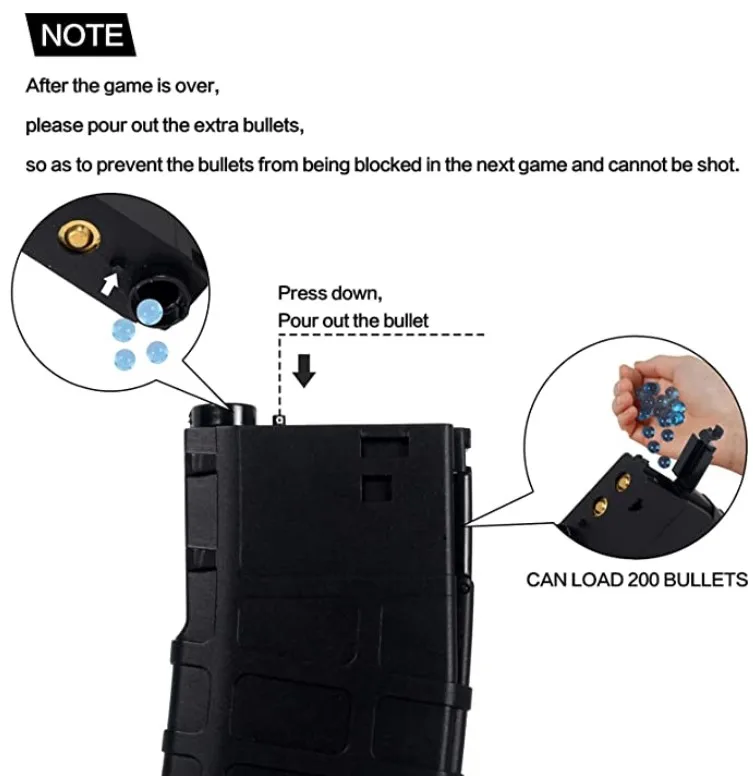 rts Amazon Choice M4a1 Gel Bullet Blaster MilSim Suitable for Adults Over 18 Years Old (Gen 8),Highly Assembled Toy Gun Outdoor