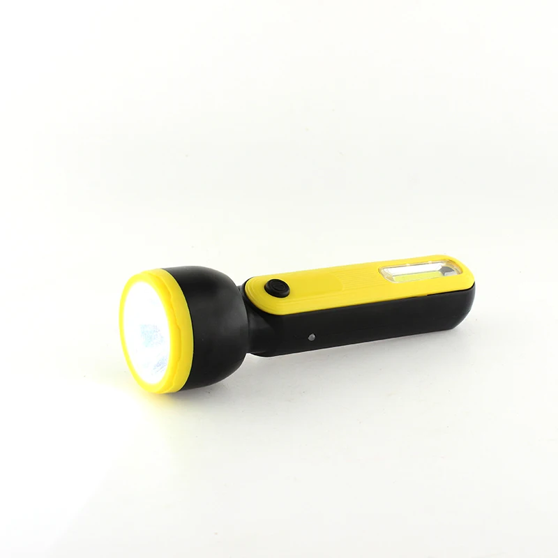 wholesale buy handy brite LED+COB USB rechargeable inner battery plastic flashlight torch