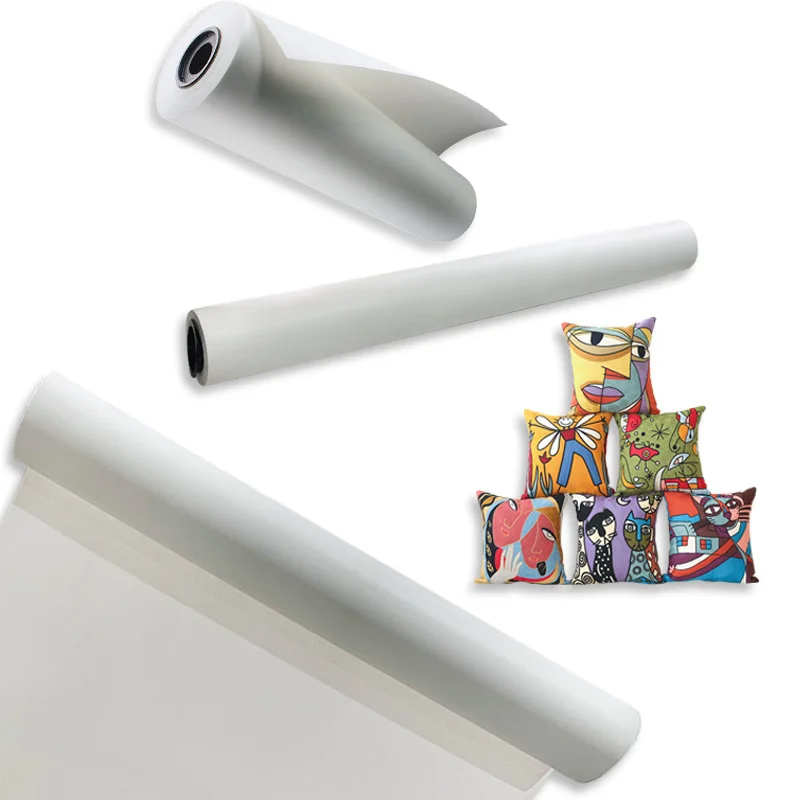Factory wholesale 70gsm roll sublimation paper dark color inkjet heat transfer paper
