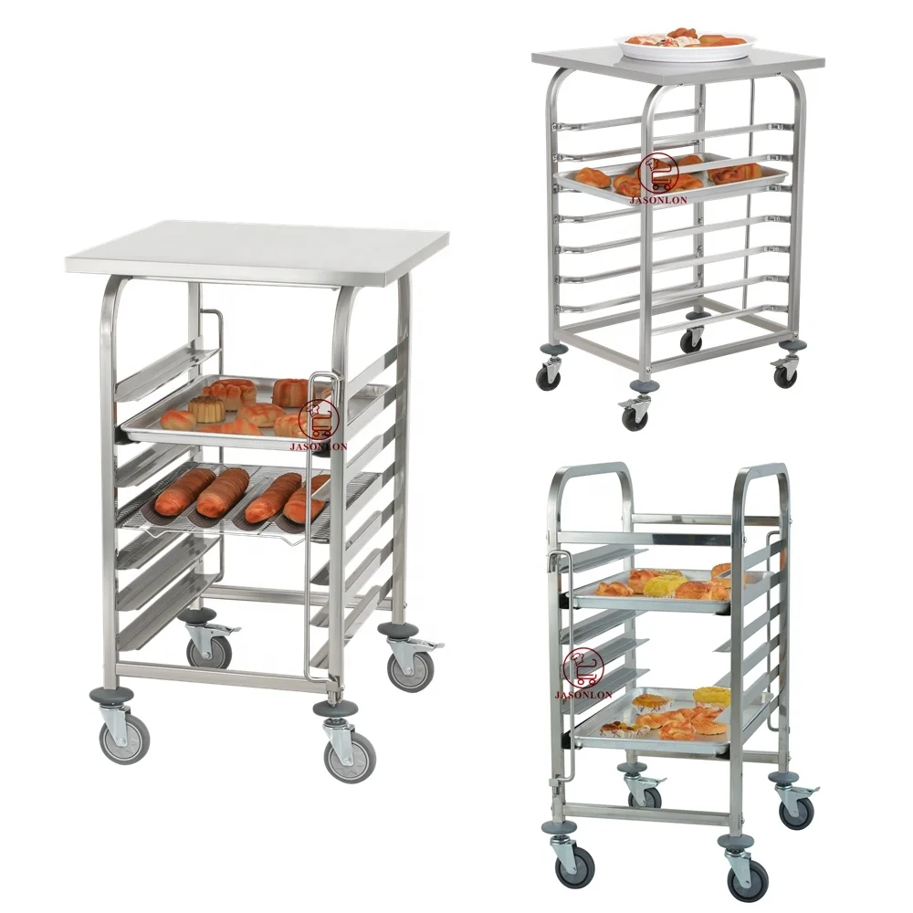 Hotel Equipment Kitchen Bread Cooling Baking Tray Sheet Pan Rack Gastronorm GN Pan Bakery Trolley Rack Trolley