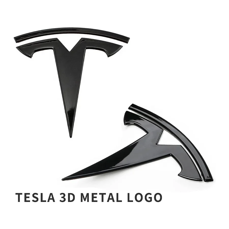 Car Accessories Car Front And Rear Steering Wheel 3D Car Sticker For Tesla Model 3 Model Y
