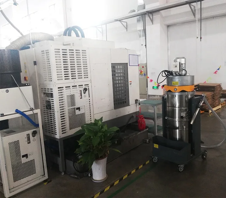 3kW Mobile Metal Chip Swarf Dust Cleaning Equipment Industrial Upright Vacuum Cleaner