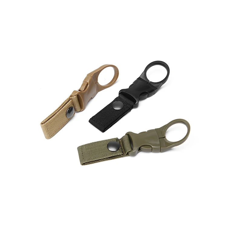 Portable Tactical Nylon Webbing Strap Holder Water Bottle Clip