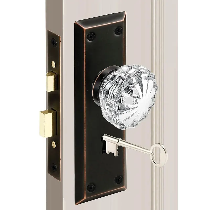 ULW wholesale door lock aluminum alloy interior door handle higher quality sphere handle lock for door