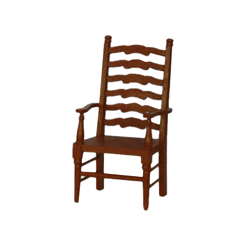 Dollhouse Furniture Mini Chair Wooden 1/12