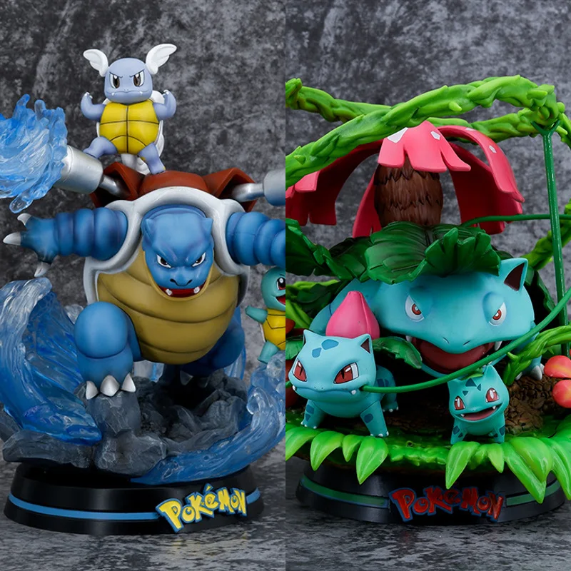 GK water arrow turtle wonderful frog seed can light up scene model box set hand pvc anime action figure