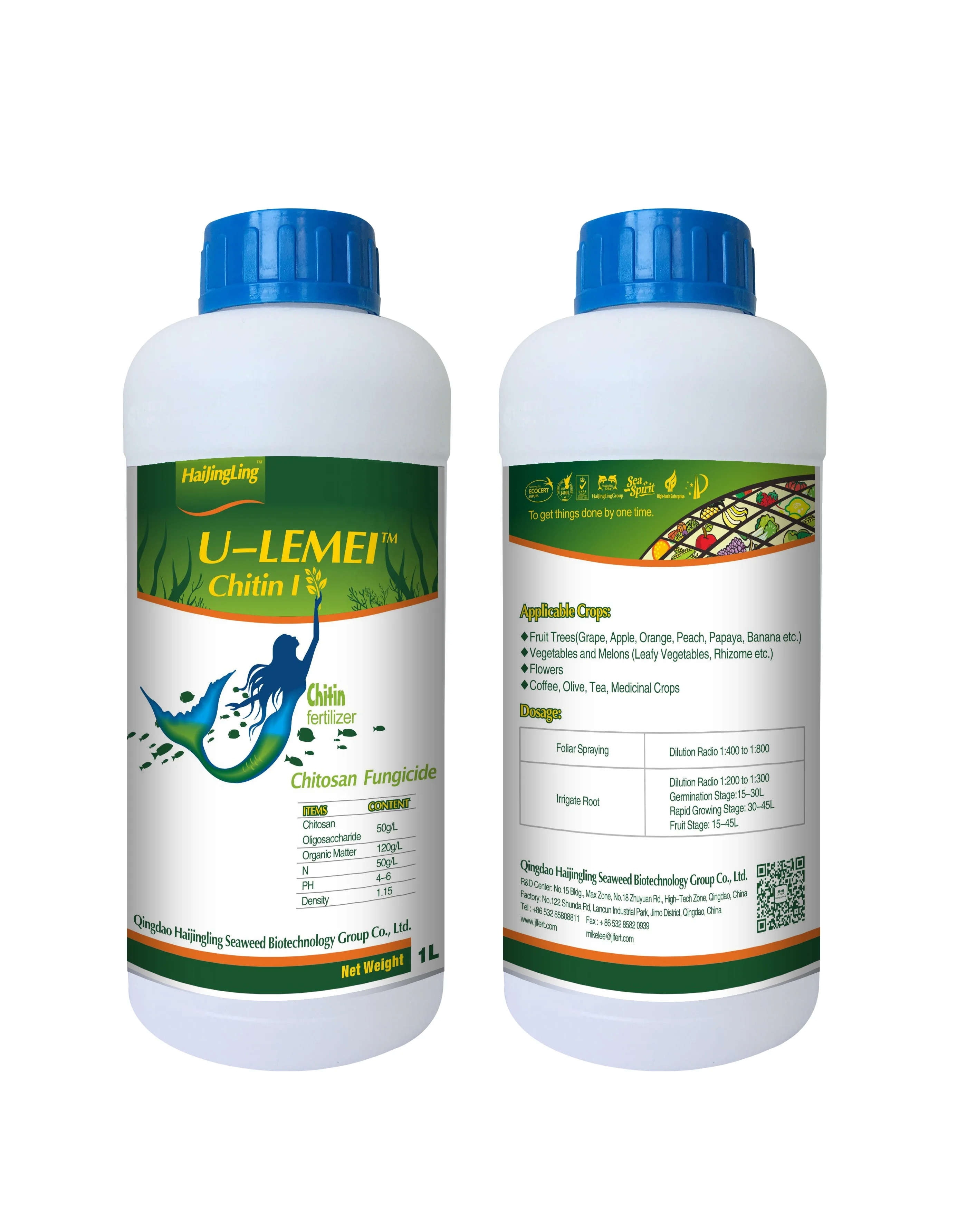 Efficient chitin liquid fertilizer is suitable for food fruits and vegetables with low cost