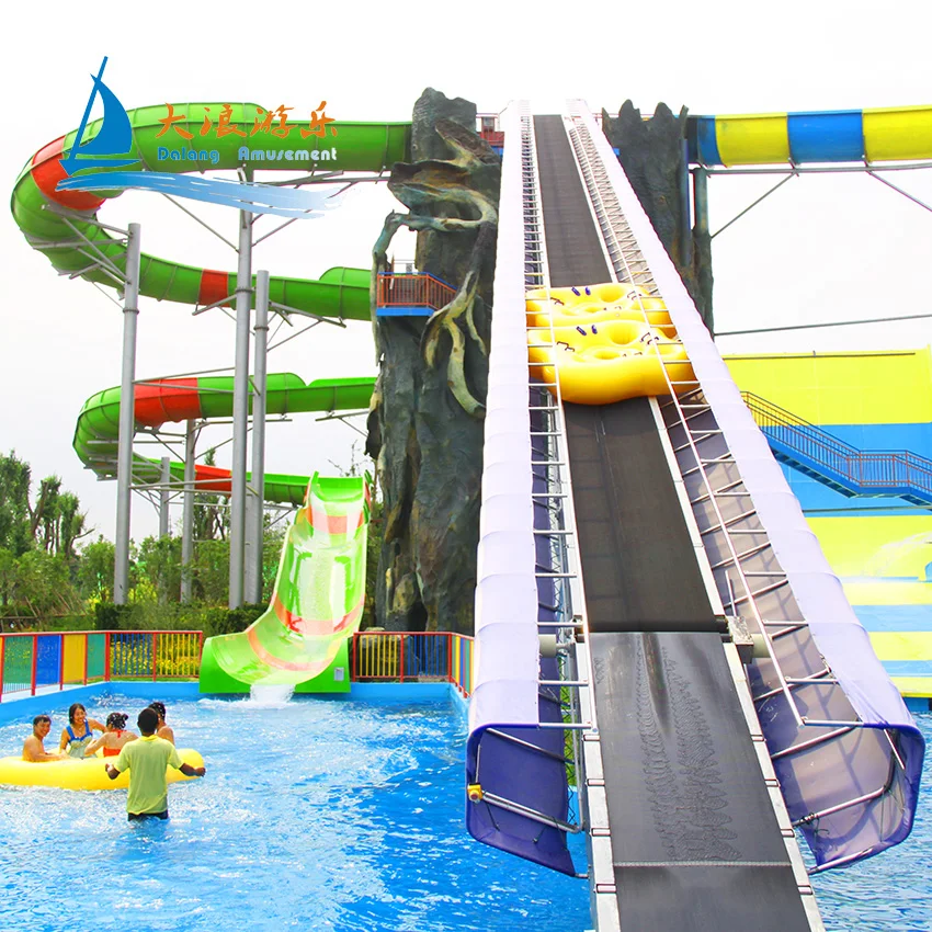 Amusement Aqua Park Fiberglass closed spiral water Raft Slide for playing prices