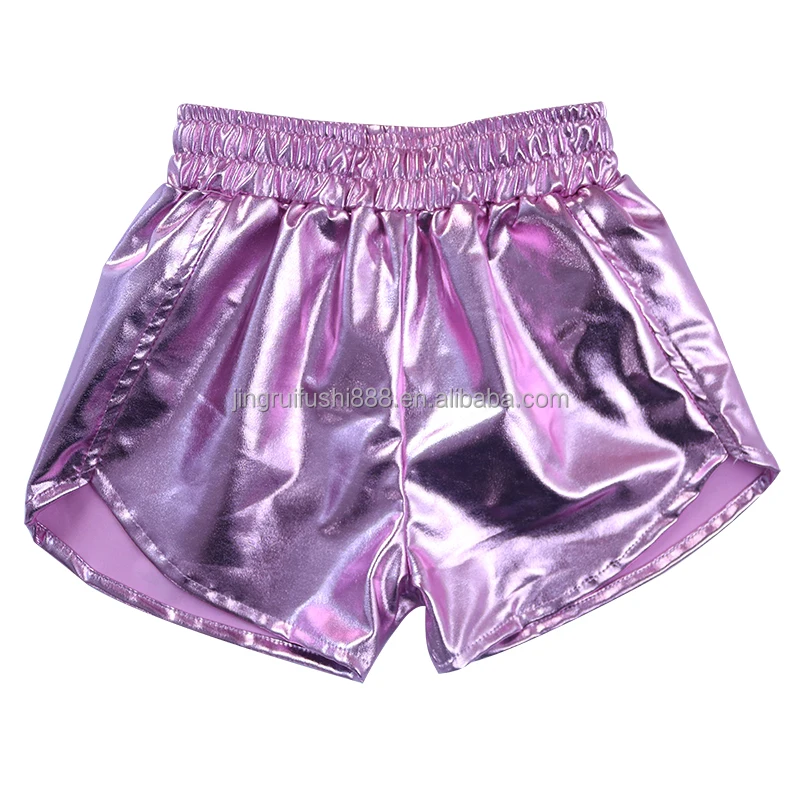 18+ Colors Metallic Baby Girls Shorts Western Summer Wholesale Kids Camp Shorts