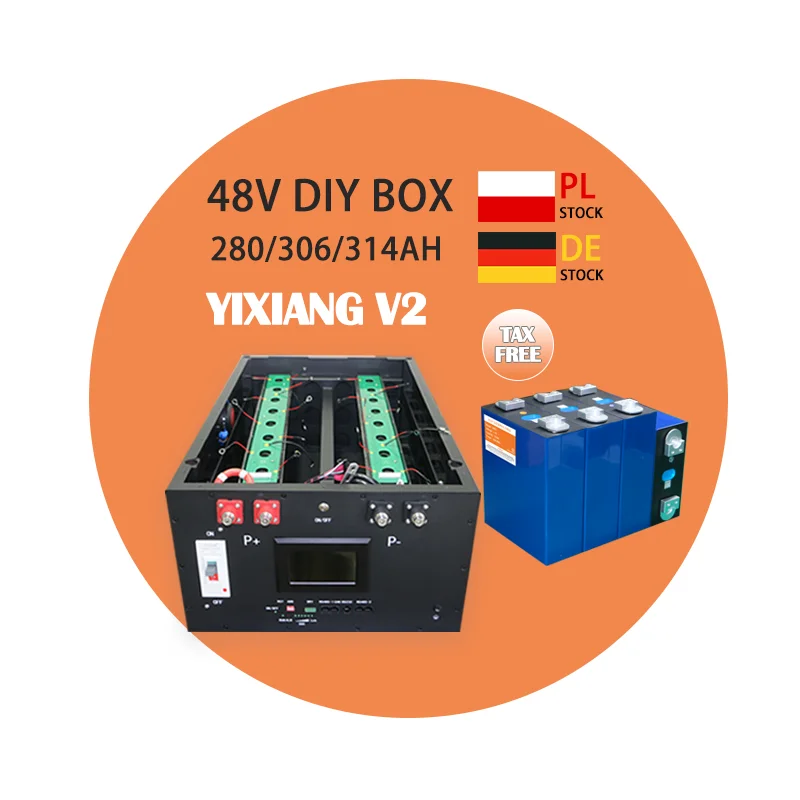 YIXIANG V2 BOX New design 48v 280 Diy Lifepo4 Battery Storage Box Suitable For 280ah Cells Metal Battery Case Pack Accessories