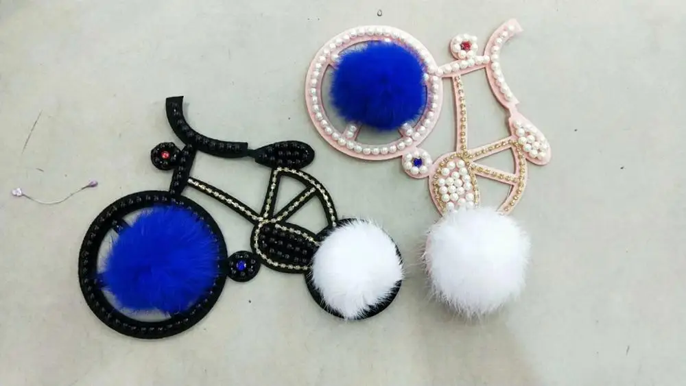 Chinese Supplier Sew On 100% Cotton Large Decorative Pearls Embroidered Lace Patches