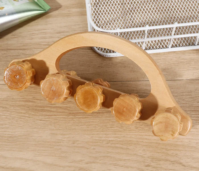 Hot Sale Wood Therapy Massage Tools  Handheld Wooden Massage Roller