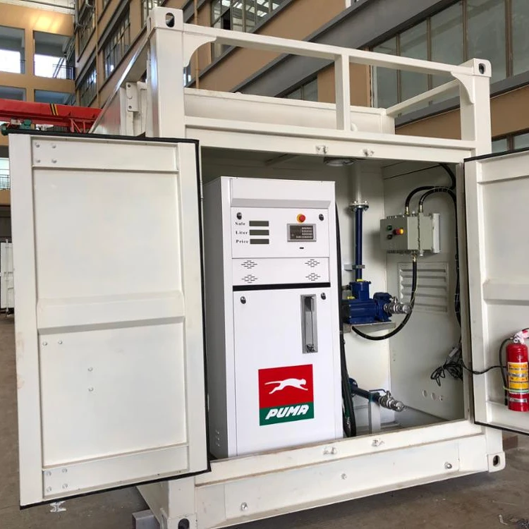 20FT Container Fuel Station with single nozzle fuel dispenser