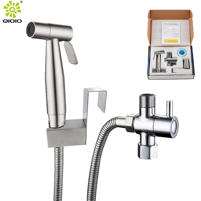 Amazon Hot Sale 304 Stainless Steel hand shattaf toilet bidet spray