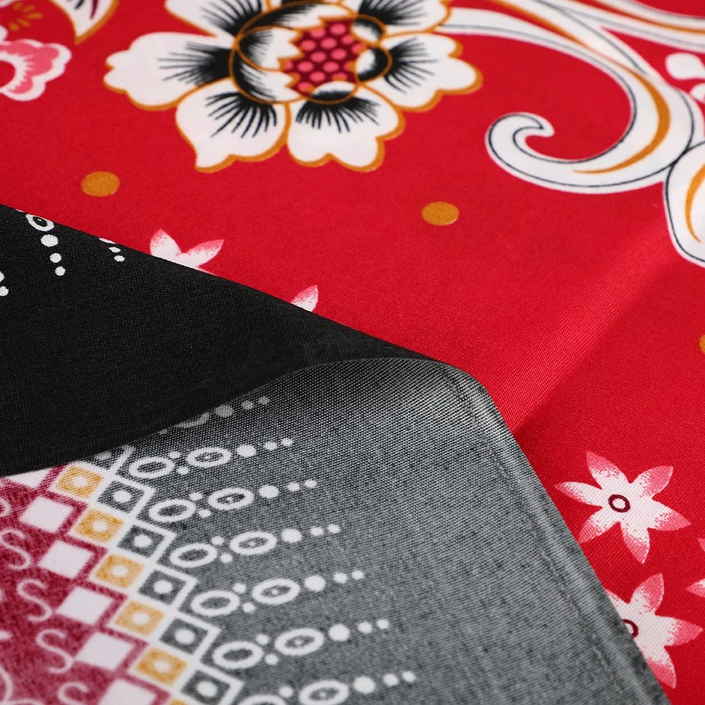 Wholesale polyester print fabric Malaysia Myanmar Thai National Costume sarong pareo