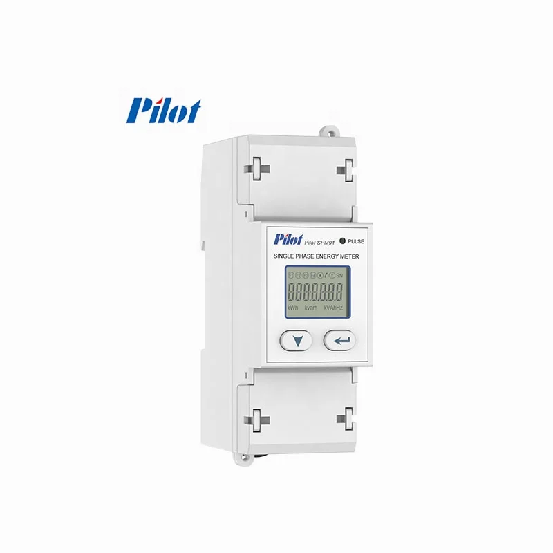2022 Hot-selling accurate PILOT SPM91 Single phase Energy meter Din-Rail for EV charge or measuring kwh