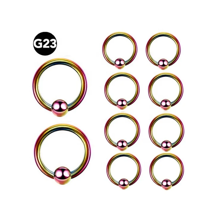  Pure Titanium G23 European and American simple nose ring earrings ornament ear Amazon cross border body