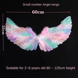Halloween Cosplay Costume Colorful Feather Angel Wings