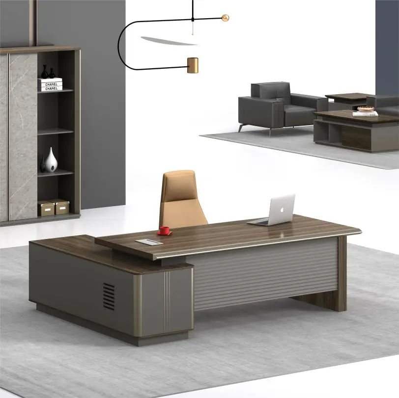 Modern Set Men Computer Desk Workstation Home Office Furniture Office Table Luxury Home Office Desk Table