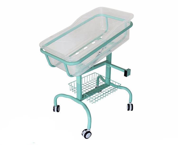 hospital baby cot with transparent plastic baby bassinet for new born infant baby crib