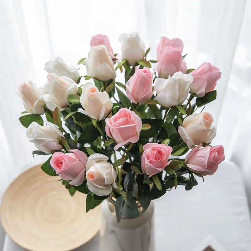 Искусственный цветок с длинным стеблом, спрей для украшения свадьбы