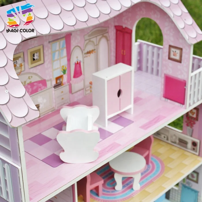 Ready To Ship mini wooden baby doll house for sale W06A139