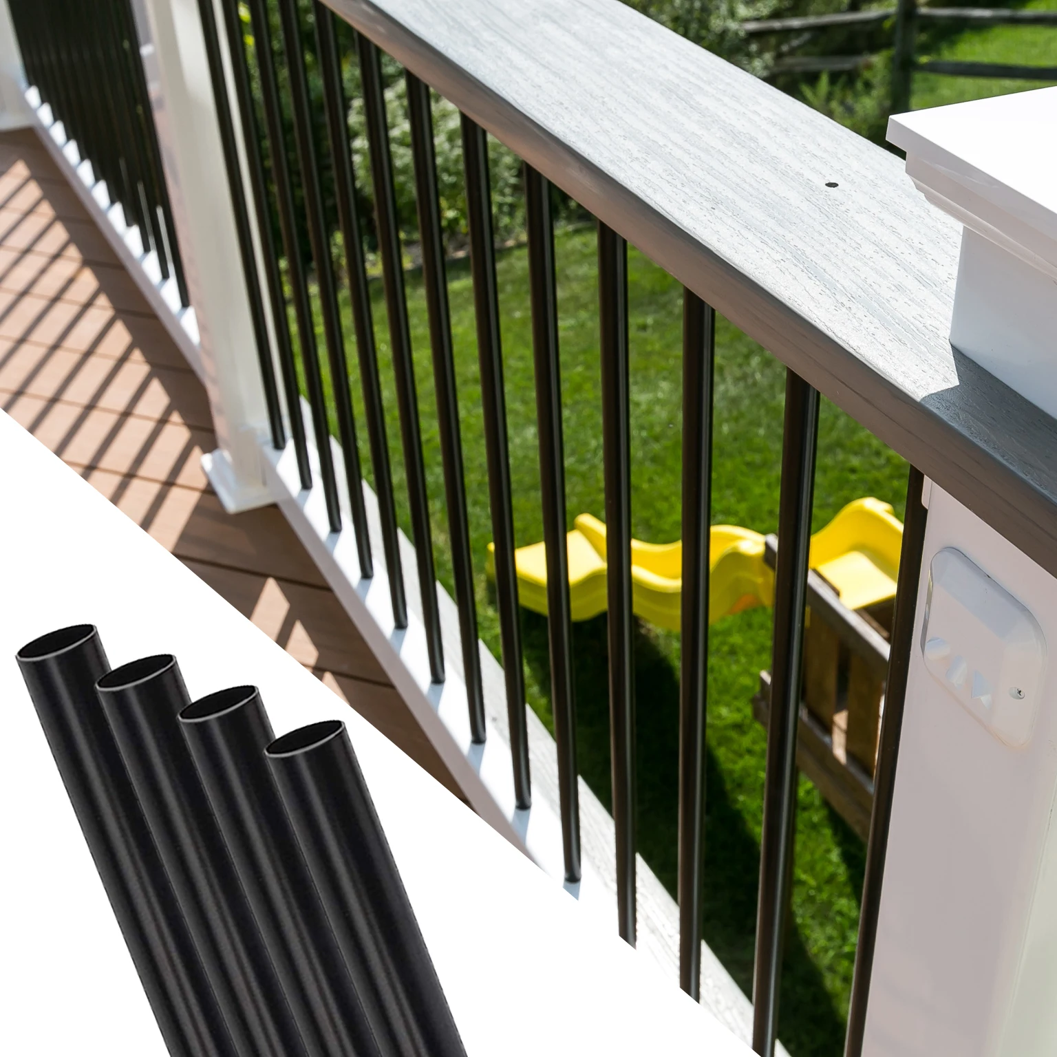 26 round Outdoor Balcony Stainless Steel Balusters Wrought Iron Baluster Railing Various Styles Iron Balusters