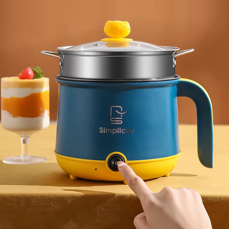 Mini cooker Electric Cooking Pot Home Student Dormitory stainless steel electric pots Portable electric multi cooker