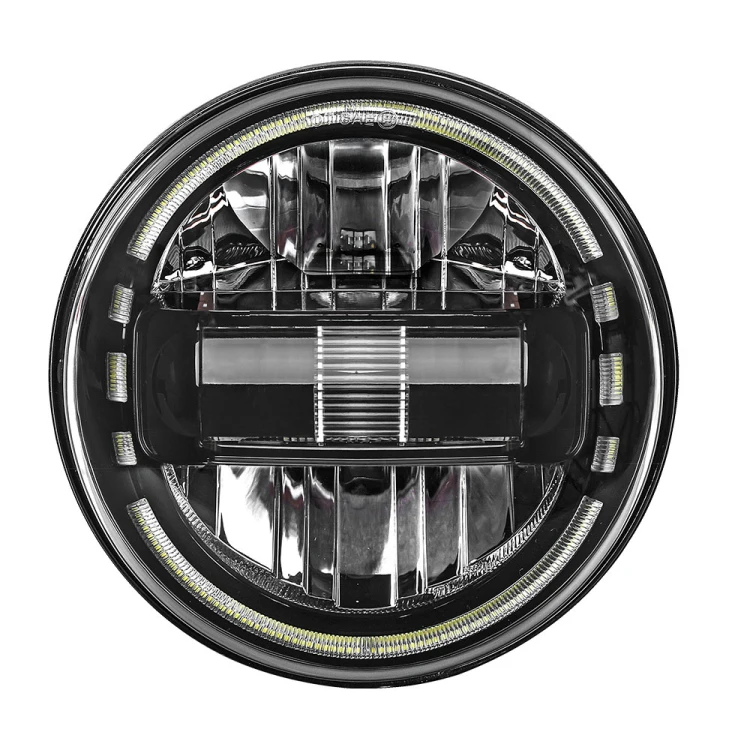  Круглый светодиодный проектор для фар Jeep Wrangler JK 2007-18 Land Rover Hummer H1 H2 Defender 7