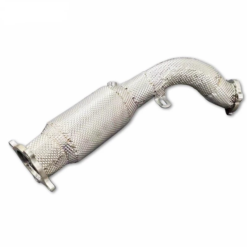Engine Stainless Steel Turbo Manifold Header Manufacturers For AUDI A4 A5 B8 1.8T 2.0T 2008-2017 with catalyst exhaust downpipe