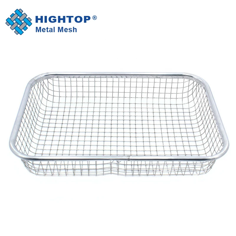 Metal Wire Rectangular Shape Stainless Steel Bread Basket Toast Basket