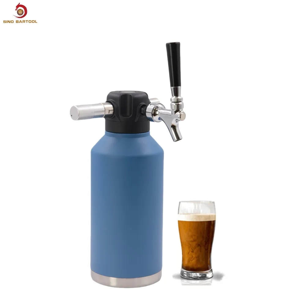 Stainless Steel 304 Homebrew Beer Keg 2L Draft Beer Keg Dispenser With Customized Logo