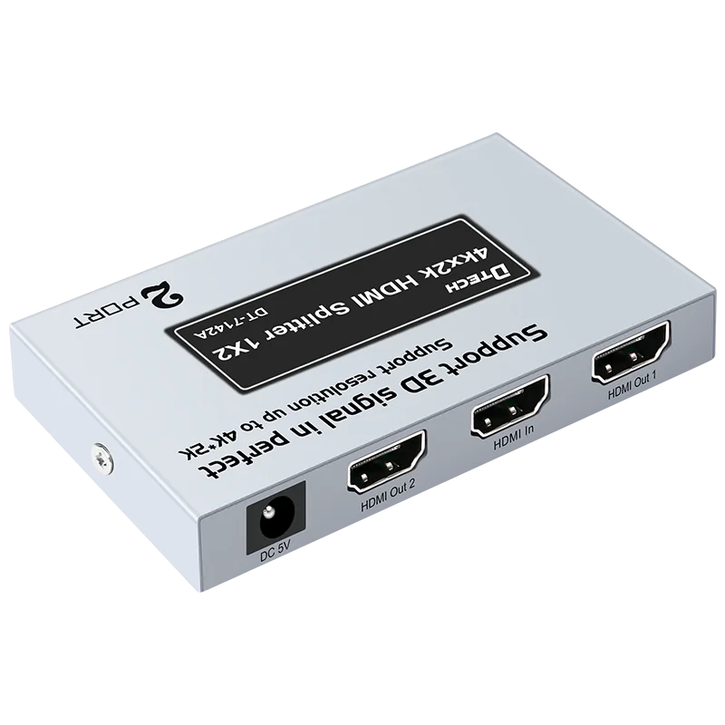 Dtech Новая версия 4 к hdmi cctv камера видео разветвитель 1x2