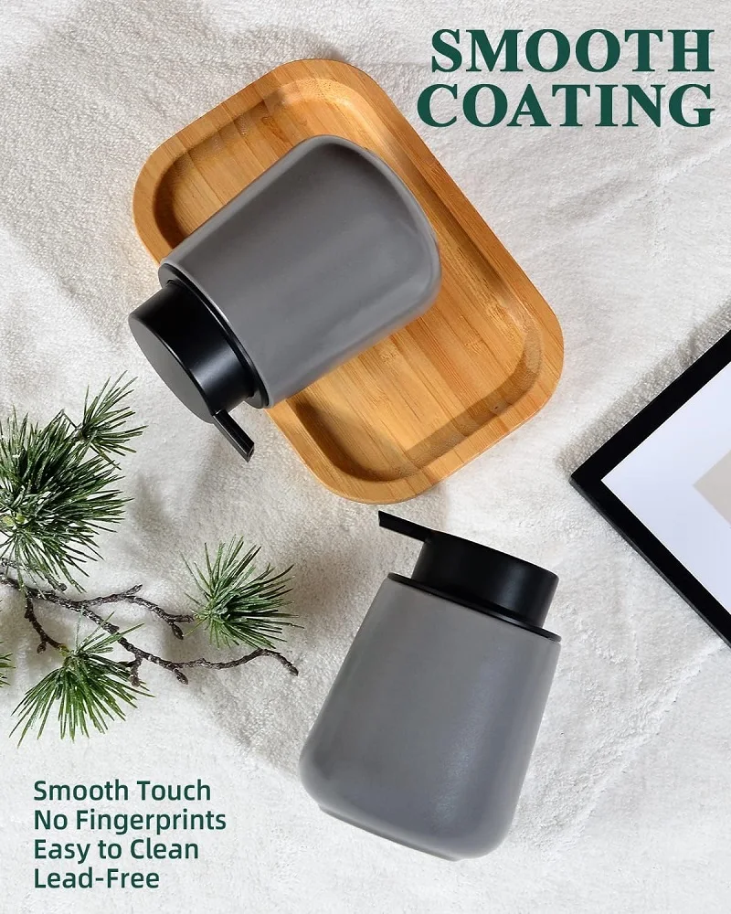 Modern nordic designs bathroom set ceramic liquid soap pump dispenser set bathroom accessories Bathroom Products Accessories
