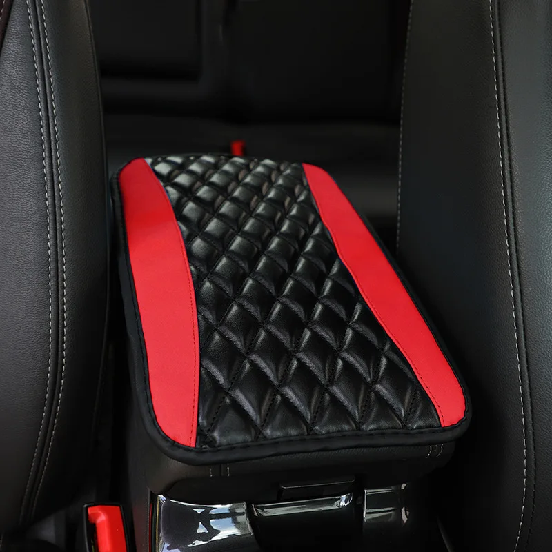 Universal Car Center Console Cushion Pad Leather Auto Center Console Cover car armrest Cover Waterproof
