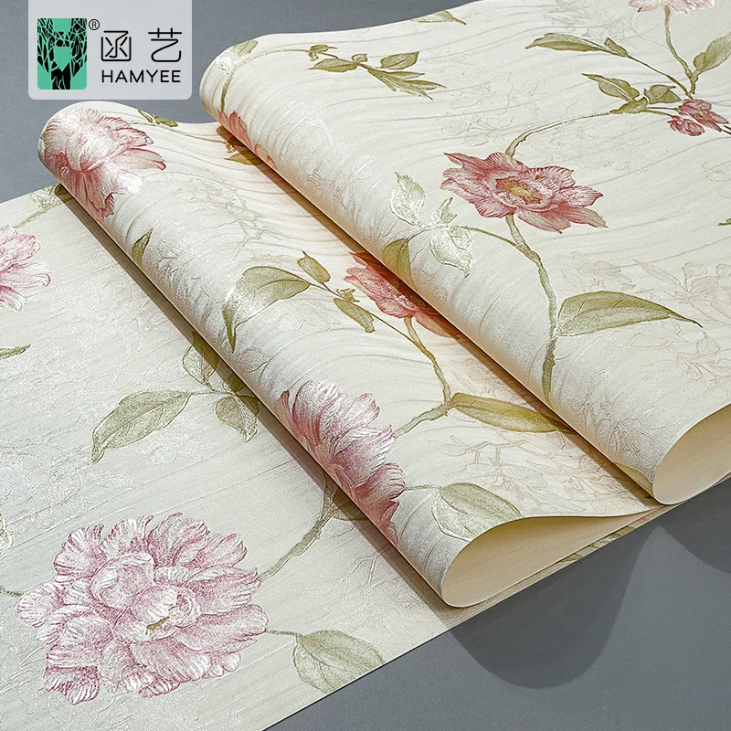 3d non woven modern wallpaper roll pvc office wall paper series