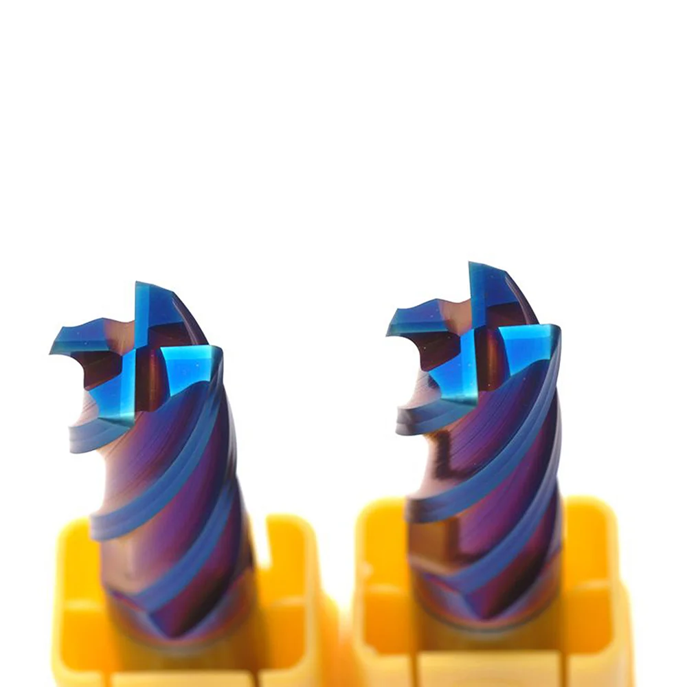 HRC65 Corner Radius End Mill Tungsten Carbide Steel CNC Milling Cutter Tool 4 Flutes Cutter Deg  Metal Router 35 degree