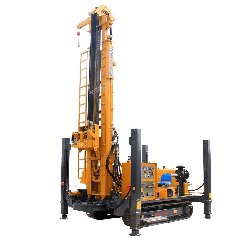crawler borehole pneumatic water well drilling machine