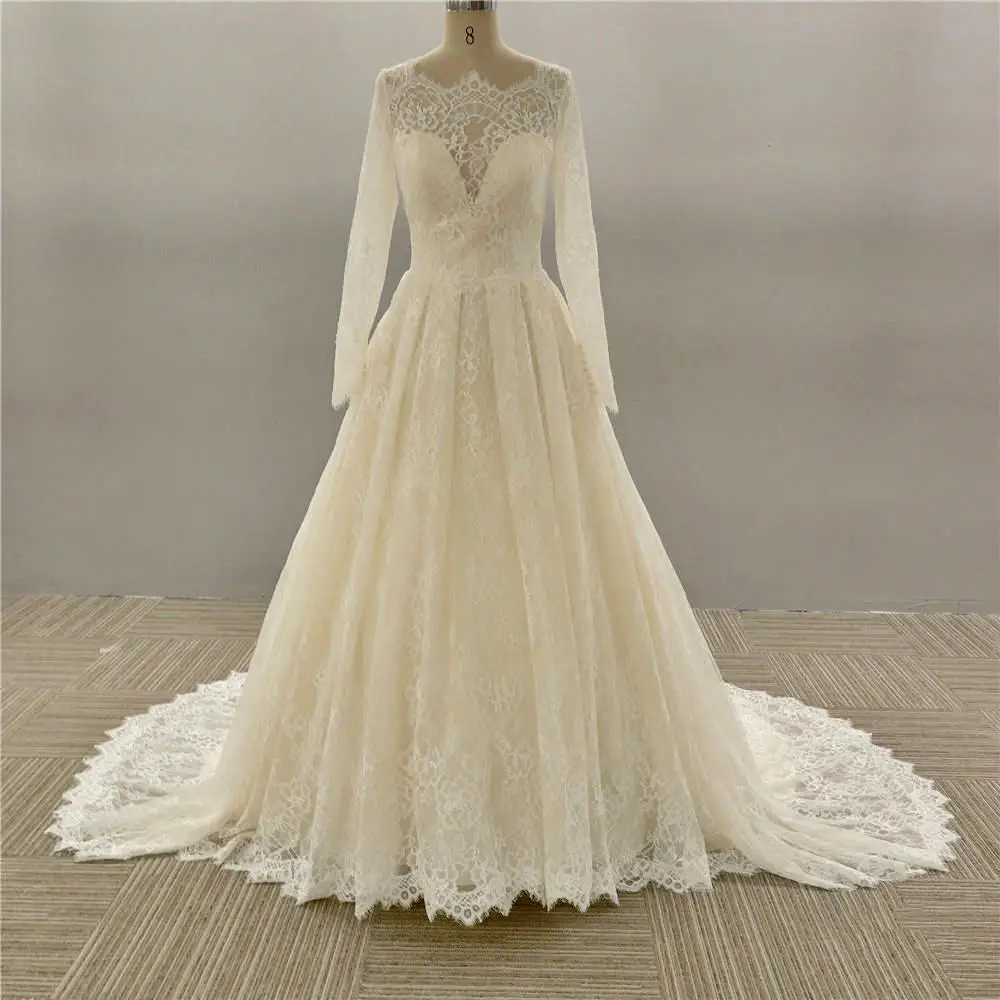 newest style stand collar Muslim women lady wedding dress ball gowns plus