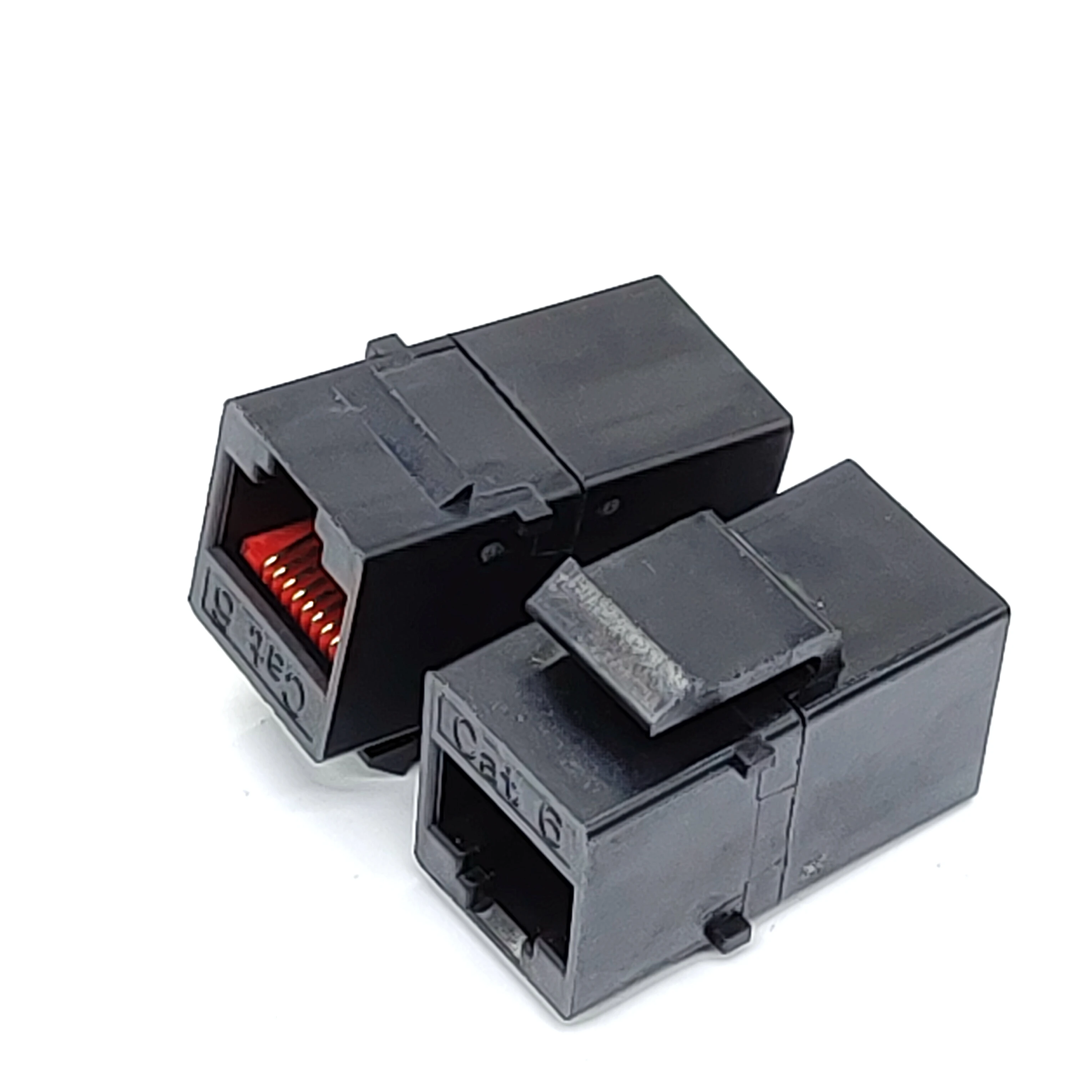 Customized Color Telecommunication Application Cat6a Cat6 Cat5e Rj45 Network Module Ethernet Inline Coupler