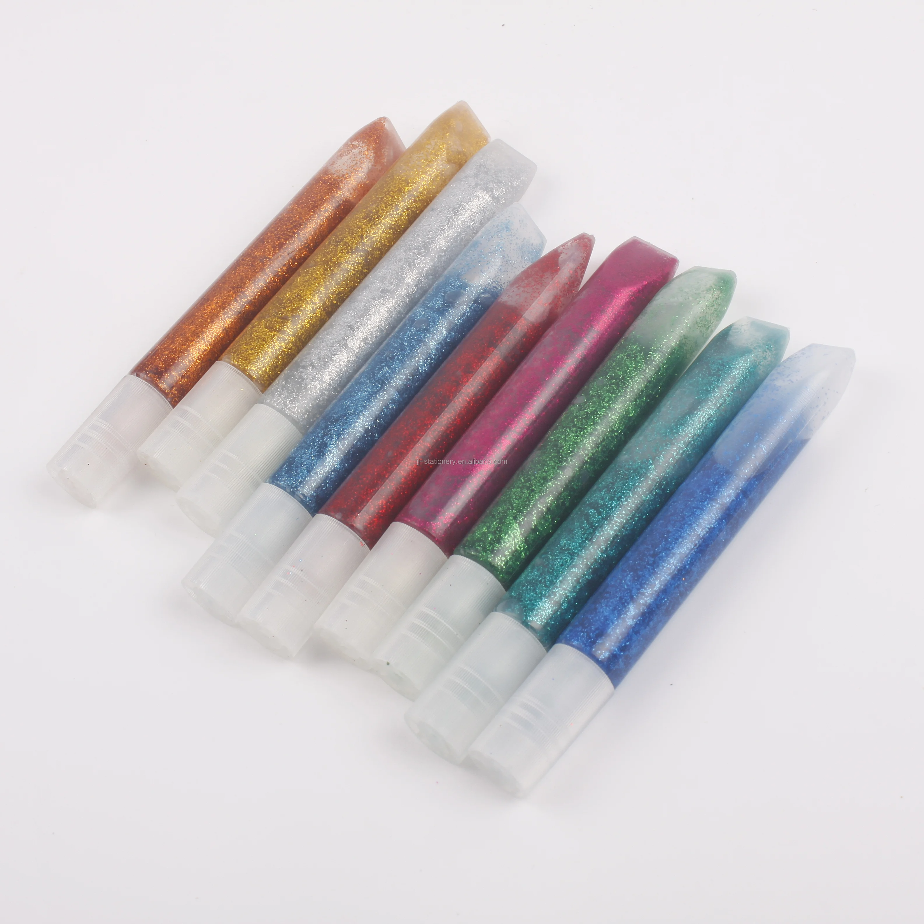 Wholesale Non-Toxic School Glitter Glue 10PCS SET For Kids Hand Crafting Eco-Friendly Paper Wood Craft Colour All Purpose Glue