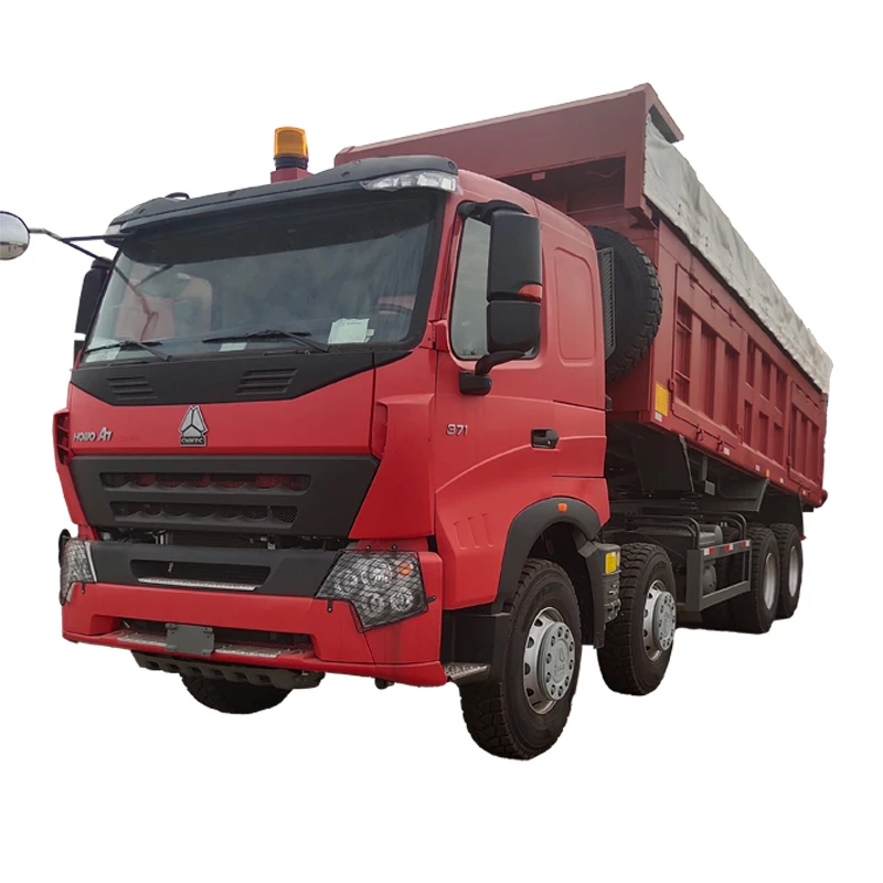 China National Heavy Duty Truck Sino Howo A7-8x4 Dump Truck 12 Tires Transport U-bucket Dump Truck