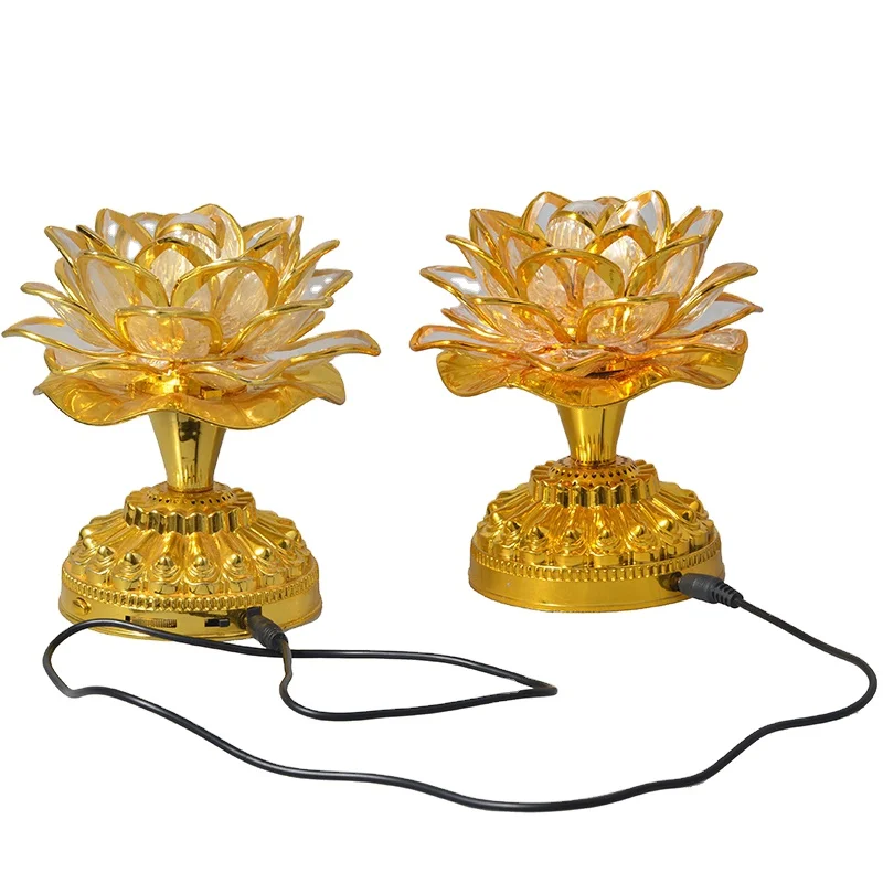 Decorate Buddhist Lotus Lantern Party Festival ktv rock projection stage automatic rotation RGB led indoor laser disco lamp