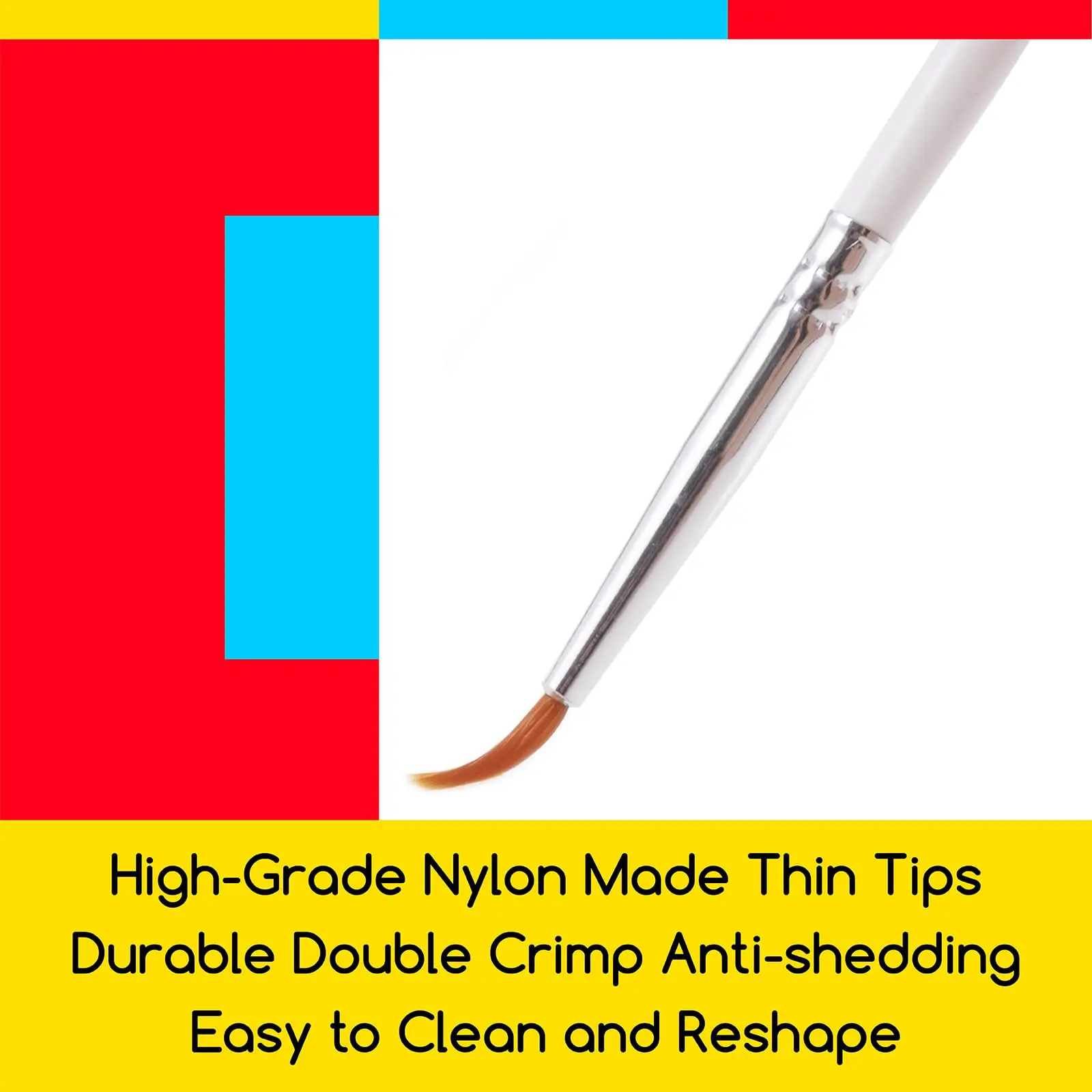 MEEDEN 6Pcs Miniature Detail Paint Brushes Small Fine Tip Paintbrush Set for Acrylic Watercolor Painting Model Paint Brush