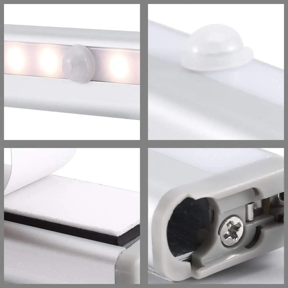 Howlighting Indoor Led Light Hidden Cabinet Induction Lamp Rechargeable Motion Sensor Light in Bedroom