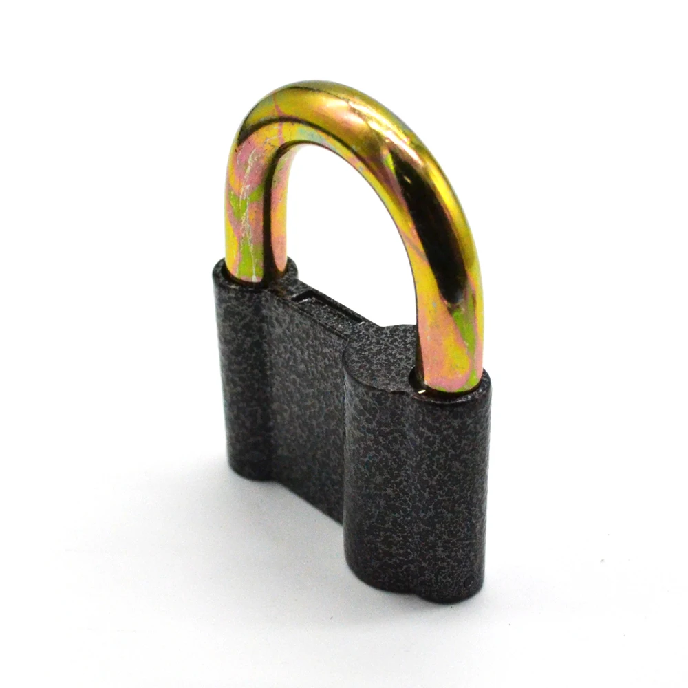 
China lock factory supplier 70mm blade key biometric iron padlock for Eastern Euro market 